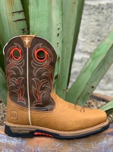 Men's Brown Dan Post Work boot Soft Toe, Electrical Safe & Waterproof - DP56412 - Blair's Western Wear Marble Falls, TX