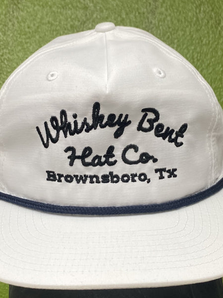 Men's Whiskey Bent Logo Cap in White/Black - THE FRIO - Blair's Western Wear Marble Falls, TX