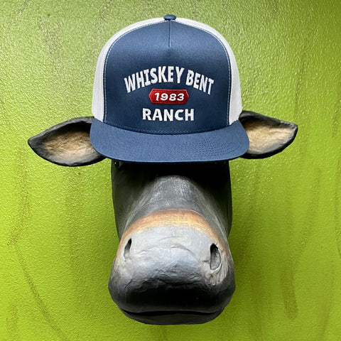 Men's Whiskey Bent Vintage Logo Cap in Navy/Red/White - '83 CLASSIC -Blair's Western Wear Marble Falls, TX 