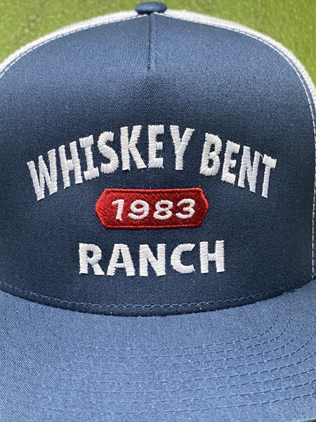 Men's Whiskey Bent Vintage Logo Cap in Navy/Red/White - '83 CLASSIC -Blair's Western Wear Marble Falls, TX