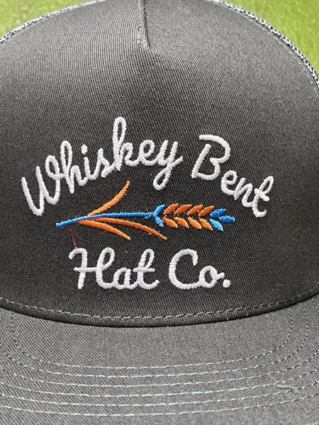 Men's Whiskey Bent Logo Cap in Black/Blue/Orange - TROUBADOR - Blair's Western Wear Marble Falls, TX