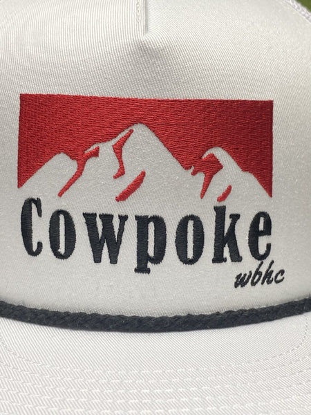 Men's Whiskey Bent Cap in White/Red/Black "Cowpoke" - COWBOY KILLER - Blair's Western Wear Marble Falls, TX