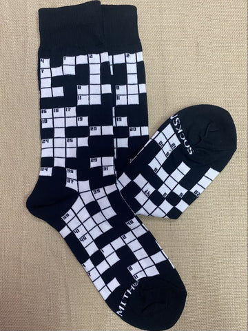 Men's Crossword Socks - MNC2728 - Blair's Western Wear in Marble Falls, TX 