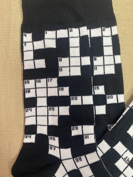 Men's Crossword Socks - MNC2728 - Blair's Western Wear in Marble Falls, TX
