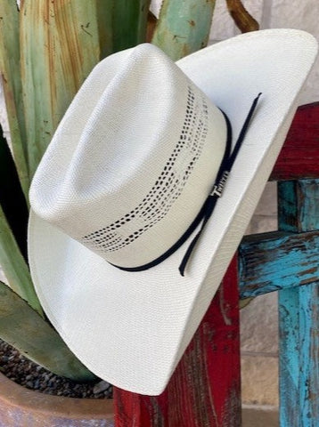 T71672 - Twister Bangora Straw Hat w/ Black Hatband - Blair's Western Wear Marble Falls, TX