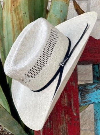 T733469 - Twister Shantung Straw Hat w/ Black hatband - Blair's Western Wear Marble Falls, TX