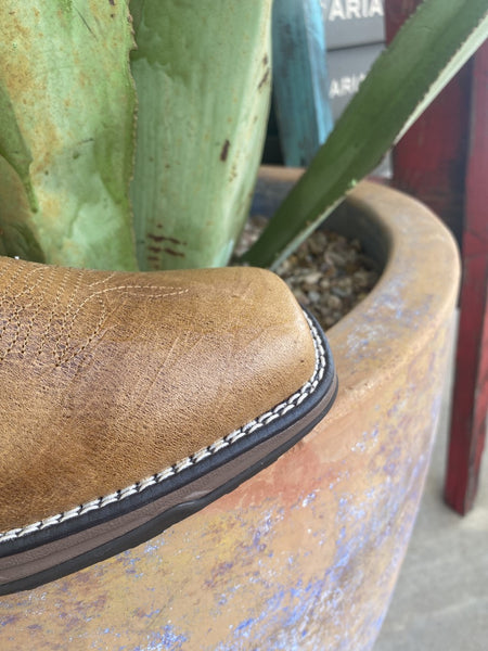 Women's Ariat Boot in Brown w/ Square Toe. Oil/Slip Resistant - 10038379 - Blair's Western Wear Marble Falls, TX