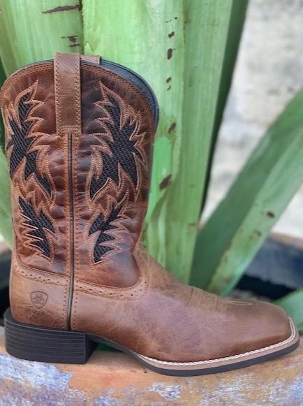 Ariat Men's Western Cowboy Boot with cool ventek top brown - 10031446