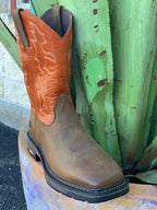 Men's Soft Toe Wide Square Toe Western Work Boot