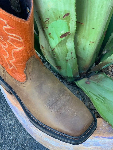 Men's Soft Toe Wide Square Toe Western Work Boot
