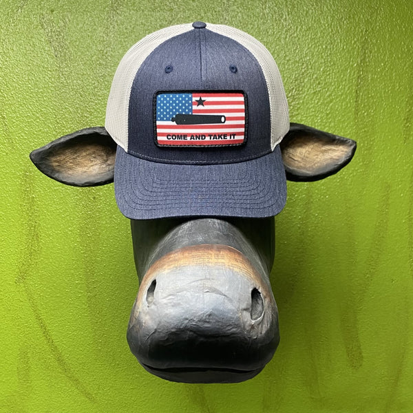 Men's Patriotic Cap w/ American Flag & "Come And Take It" Patch - DALLY445 - Blair's Western Wear Marble Falls, TX 