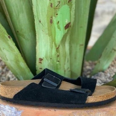 Ladies Arizona Black Suede Birkenstock sandals - 095132