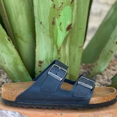 Ladies Arizona Birkenstock navy sandals - 101364