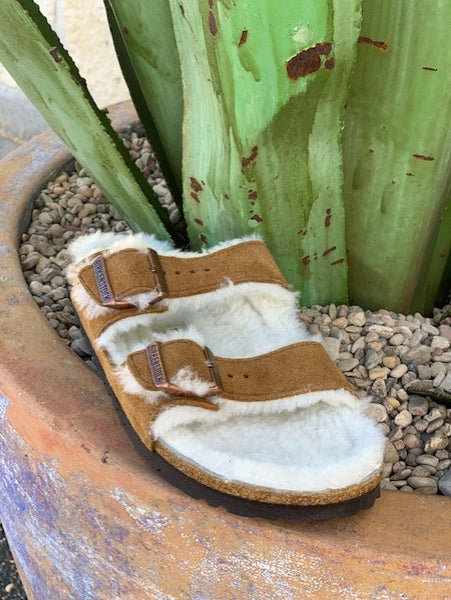 Birkenstock Women's Arizona Fur Mink Sandal - 1001135