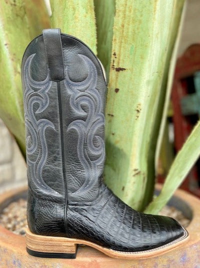 Men's Horse Power Black Caiman Boot - HP8002 -  Blair's Western Wear Marble Falls, TX 