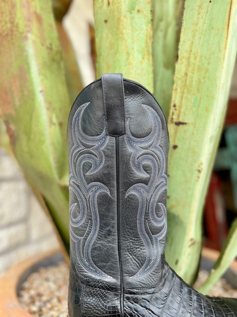 Men's Horse Power Black Caiman Boot - HP8002 - Blair's Western Wear Marble Falls, TX