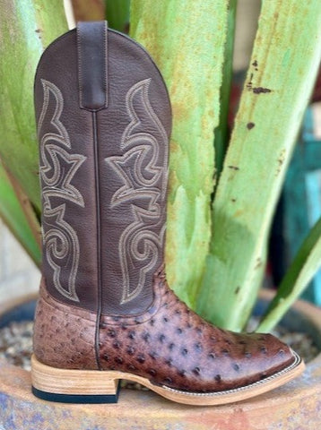 Men's Horse Power Ostrich Skin Western Boots - HP8001 - Blair's Western Wear Marble Falls, TX 