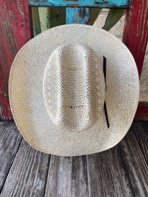 Twister 2-Tone Natural Cattleman Straw Hat