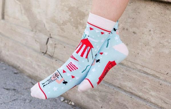 Under the Big Top Circus Admit one crazy socks - 410120