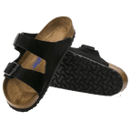 Ladies Arizona Black Suede Birkenstock sandals
