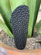 Unisex Black Suede Arizona Soft Footbed Sandal