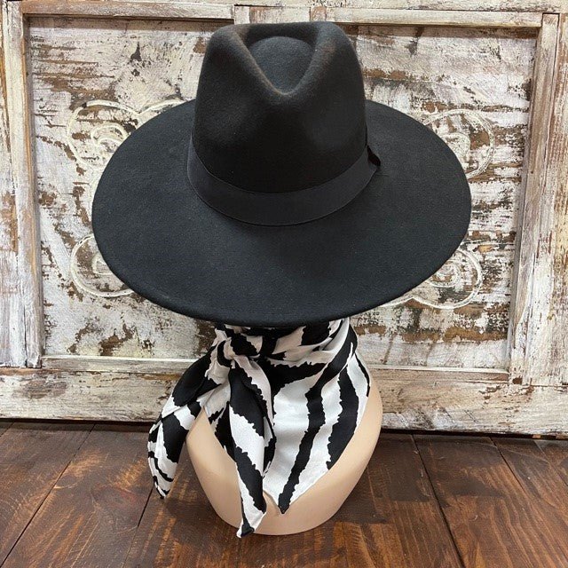 Wild Rag - CH20 - Black and White Zebra Print - Blair's Western Wear - Marble Falls, TX 