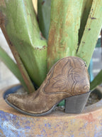 Women's Ariat Layla Distressed Brown Western Zip Bootie