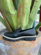 Ladies Chucky Loafer Shoe in Black & Tan - BPNB09ZDW - Blair's Western Wear Marble Falls, TX