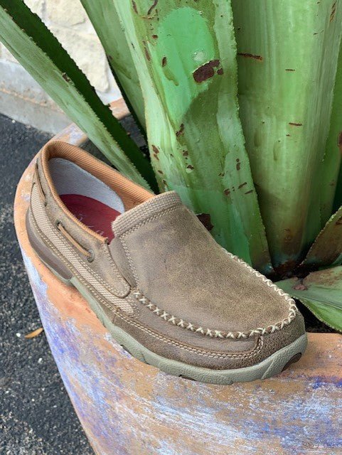 Women's Brown Western Driving Moccasin