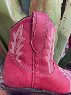 Women's Corral Red Zip Bootie