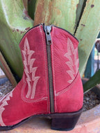 Women's Corral Red Zip Bootie